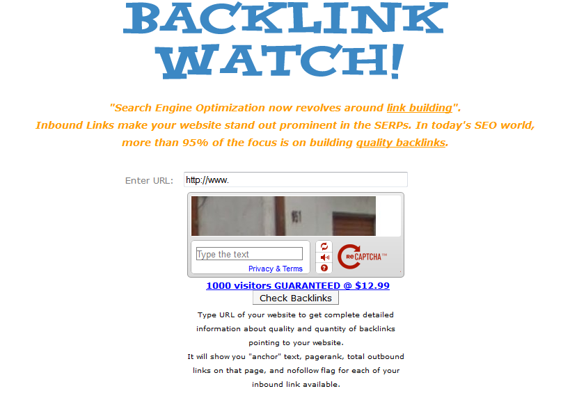 backlink watch free backlinks checker tool