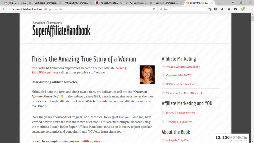 Rosalind Gardner's Super Affiliate Handbook