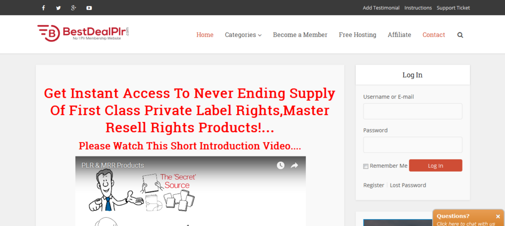best deal plr membership website