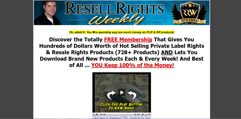 resell rights weekly - my favorite PLR membership