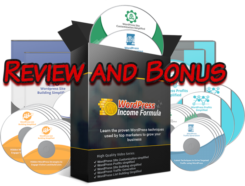 WordPress Income Formula PLR Videos Review and Bonus