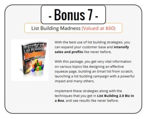 Best List Building 2.0 Bonus