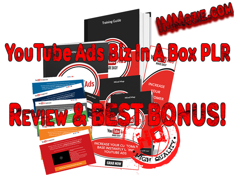 YouTube Ads Biz In A Box PLR Review and Epic Bonus