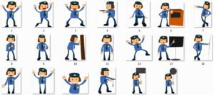 Pixel Studio FX 2.0 Bonus 15 - Character Graphics - Policeman