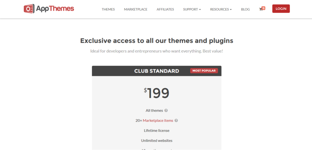 AppThemes Standard Club edition All Themes Lifetime License