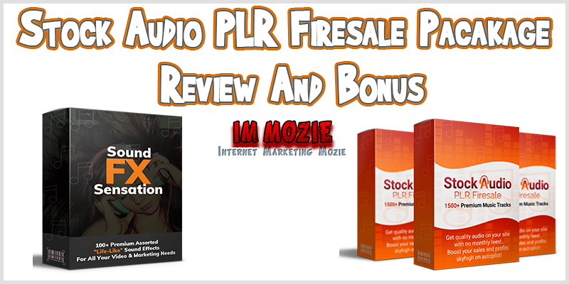 Stock Audio PLR Firesale Package Review And Bonus