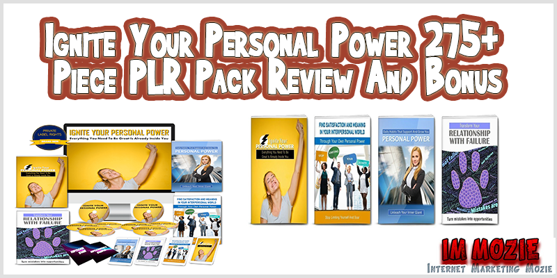 Ignite Your Personal Power 275+ Piece PLR Pack