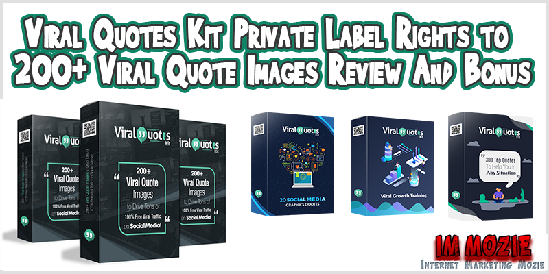 Viral Quotes Kit Private Label Rights to 200+ Viral Quote Images Review