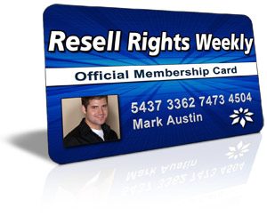 Resell Rights Weekly Free PLR Membership