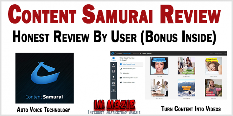 Content Samurai Review – Best Automatic Article to Video Software content samurai review