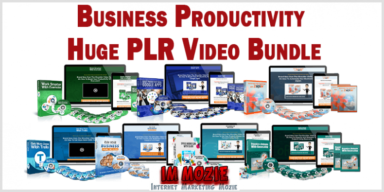 Business Productivity Huge PLR Video Bundle Business Productivity Huge PLR Video Bundle 1