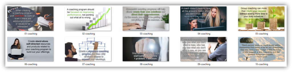 Create a High Level Coaching Program Graphics