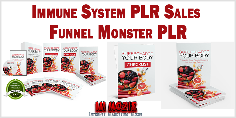 Immune System PLR Sales Funnel Monster PLR