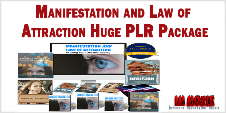 Manifestation and Law of Attraction Huge PLR Package
