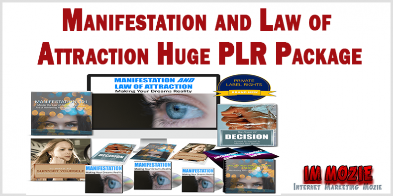 Manifestation and Law of Attraction Huge PLR Package Manifestation and Law of Attraction Huge PLR Package