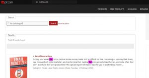 Finding PLR and resell rights products on IDPLR easily using search bar