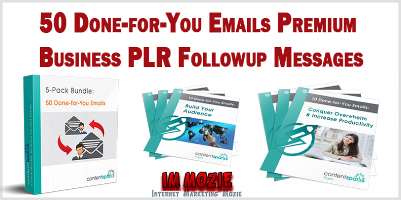 50 Done for You Emails Premium Business PLR Followup Messages