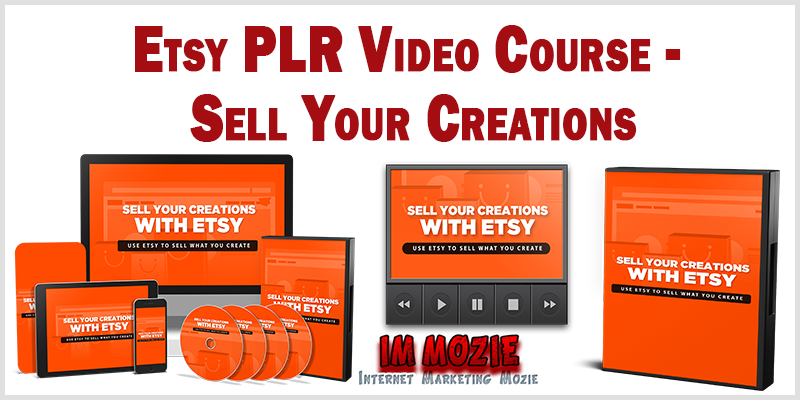 Etsy PLR Video Course – Sell Your Creations