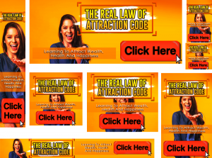 The Real Law Of Attraction Code Banners
