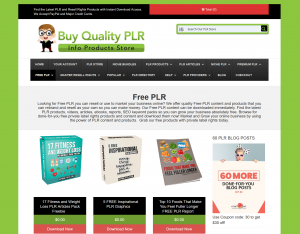 Free PLR Products from Buy Quality PLR