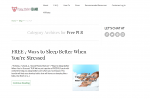 Piggy Makes Bank Free PLR Packages and PLR Challenges