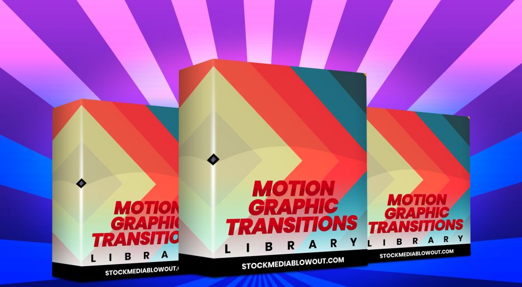 Stock Media Blowout Motion Graphic Transitions