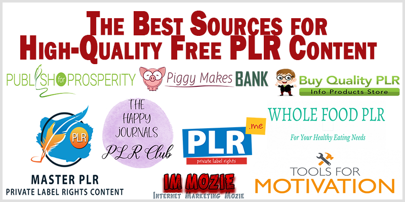 The Best Sources for High-Quality Free PLR Content