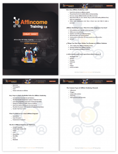 Affincome Training Kit Cheatsheet