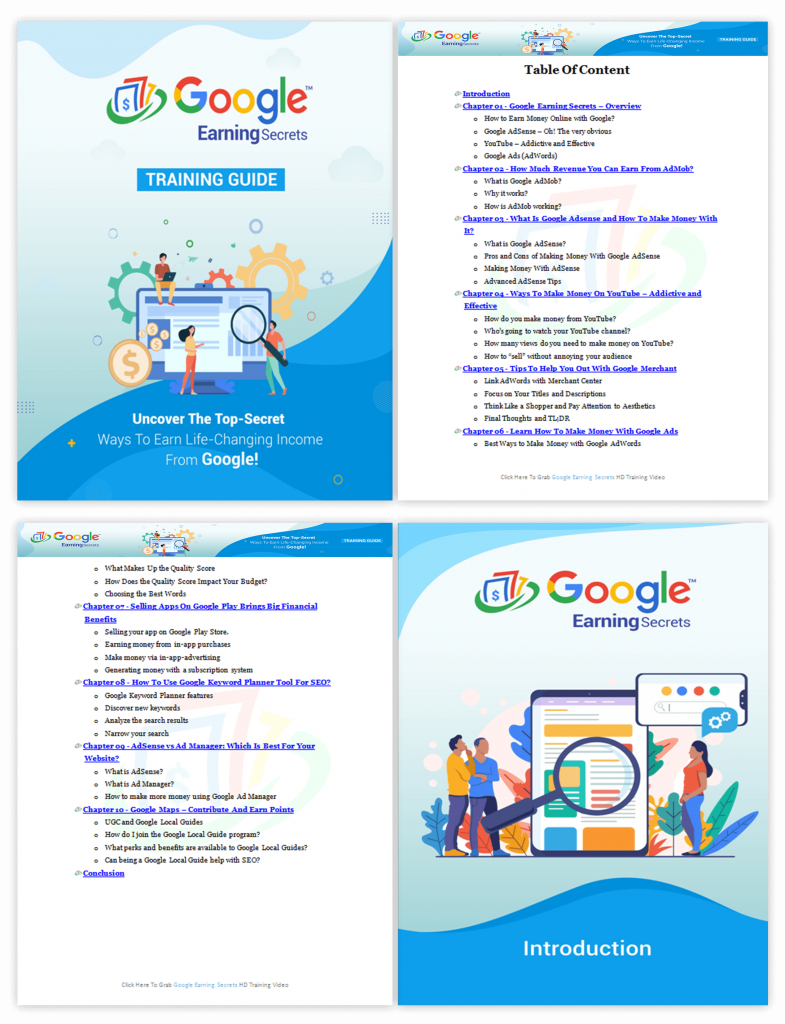 Google Earning Secrets Training