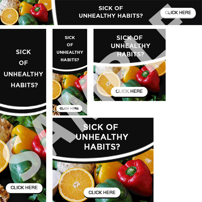 Healthy Habits Banners