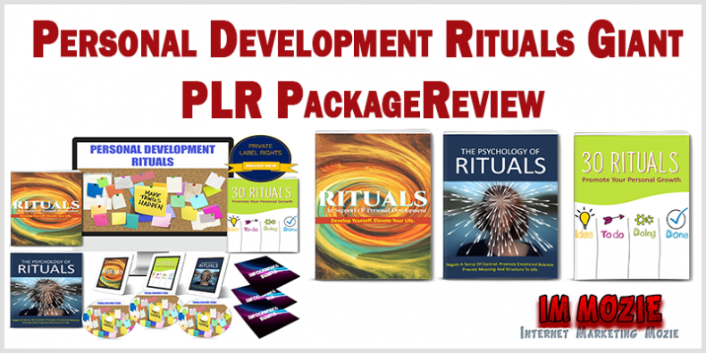 Personal Development Rituals Giant PLR Package Review Personal Development Rituals Giant PLR Package Review