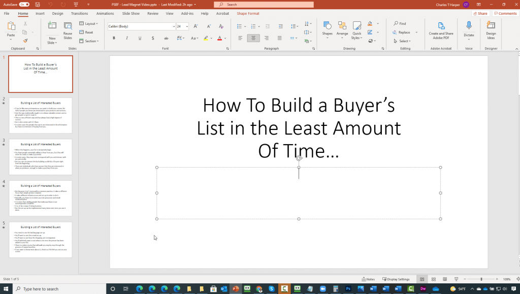 Create a Repeat Launch System PowerPoint Script