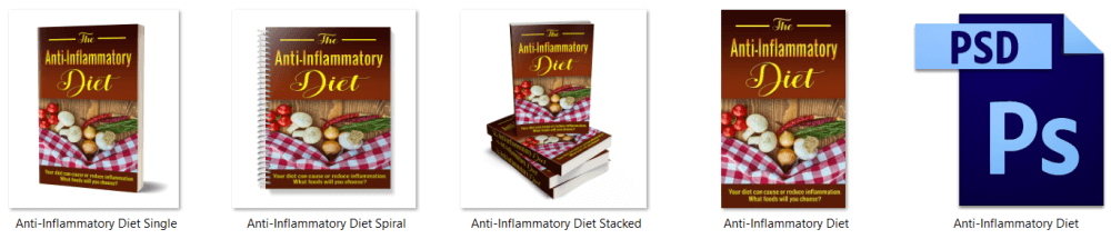 Dietary Health Different Types of Diets Anti Inflammatory eCover Graphics