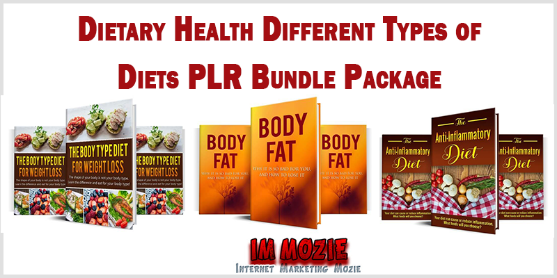Dietary Health Different Types of Diets PLR Bundle Package Review