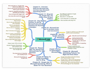 Microsoft Ads Training Kit Mind Map 1
