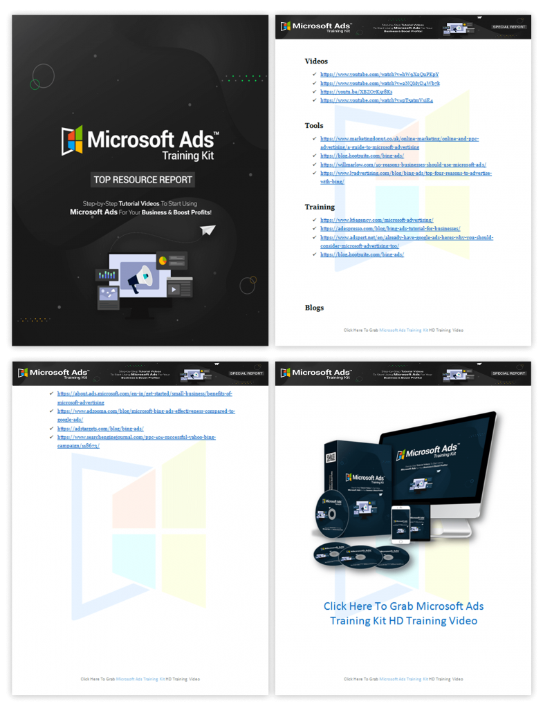 Microsoft Ads Training Kit Top Resource Report 1