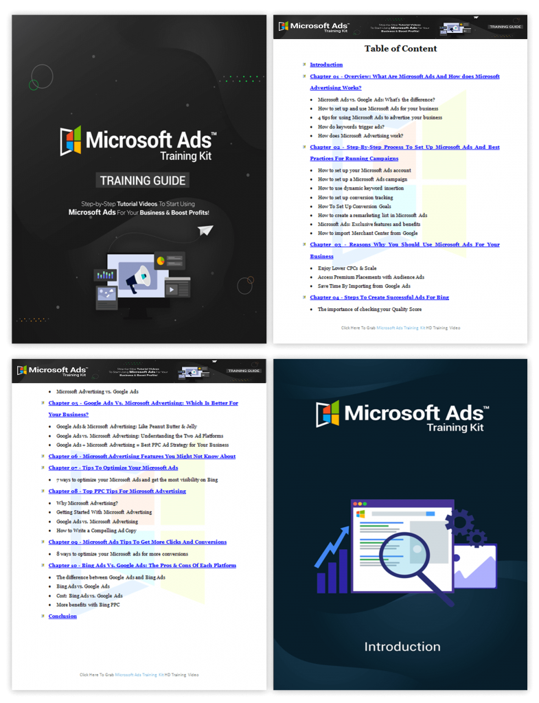 Microsoft Ads Training Kit Training Guide