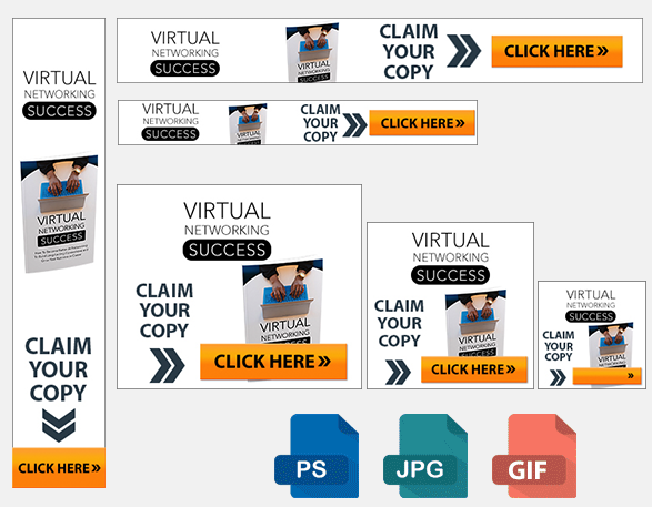 Virtual Networking Success Banners