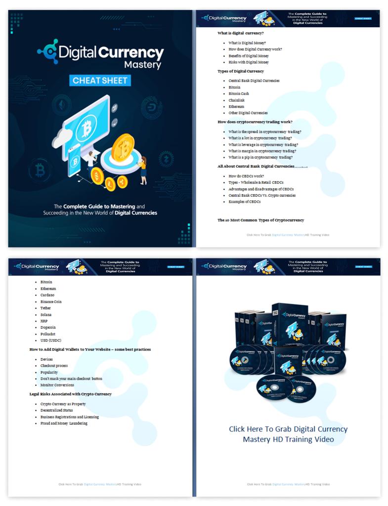 Digital Currency Mastery Cheat Sheet 2