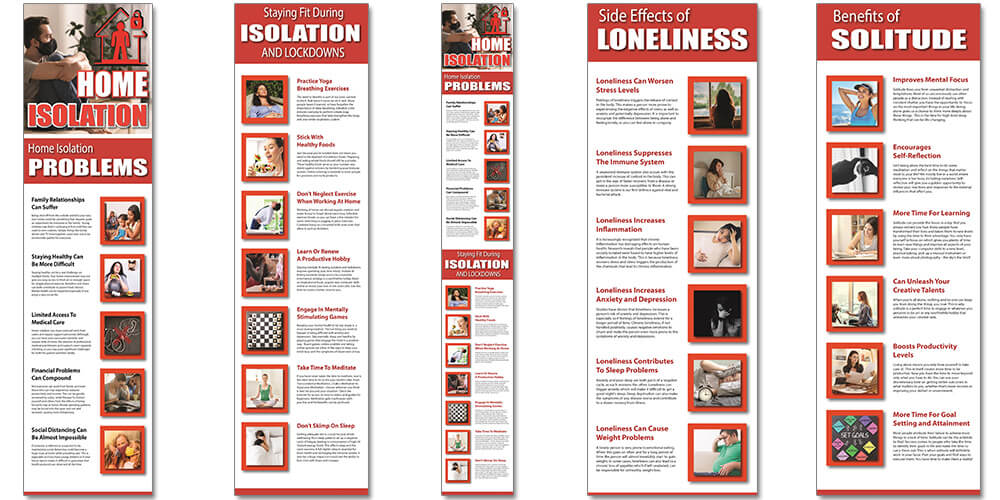 Home Isolation and Lockdowns Infographic