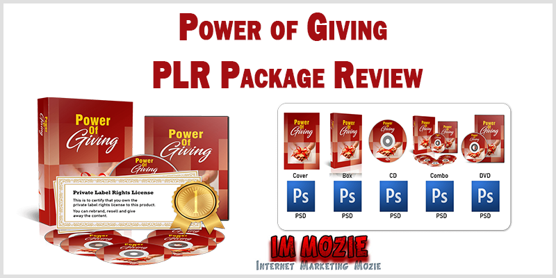 Power of Giving PLR Package Review