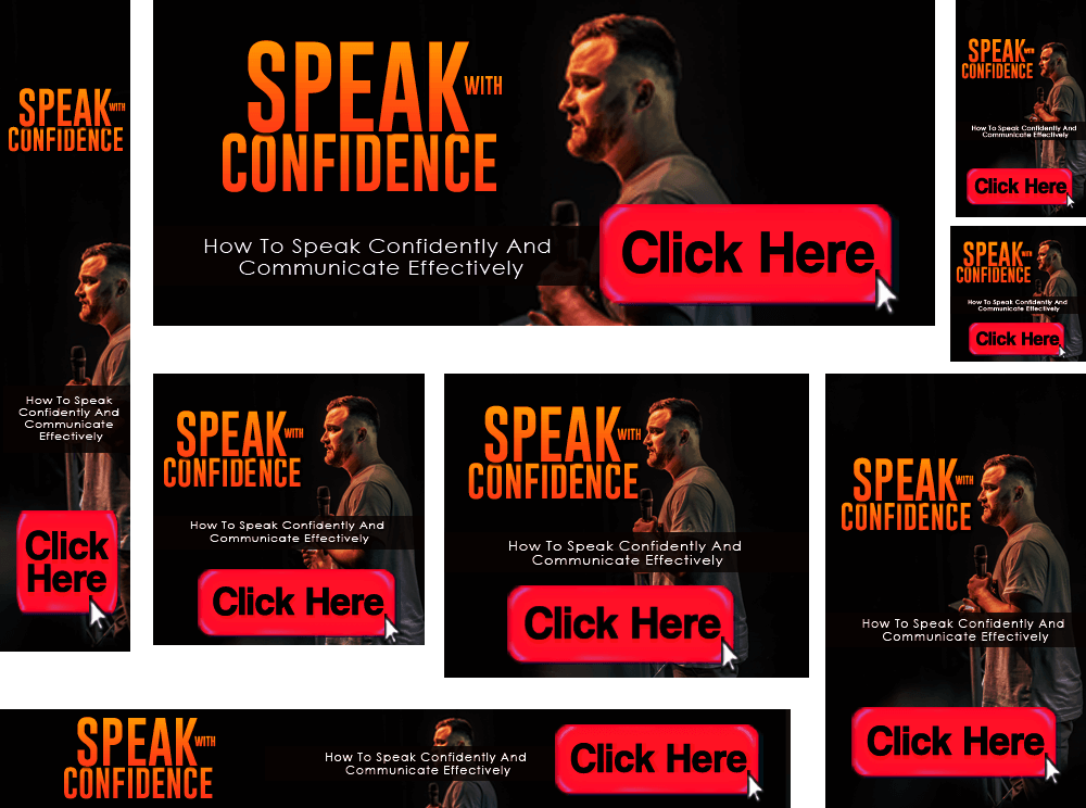 Speak With Confidence Banners