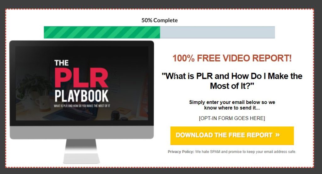 The PLR Playbook Leadmagnet