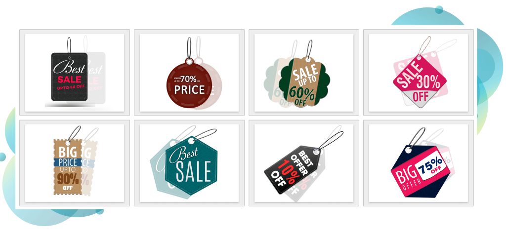 Visuals Blowout Sales Tags