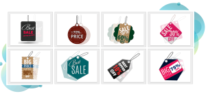 Visuals Blowout Sales Tags