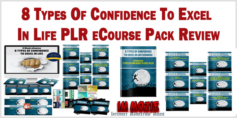 8 Types Of Confidence To Excel In Life PLR eCourse Pack Review