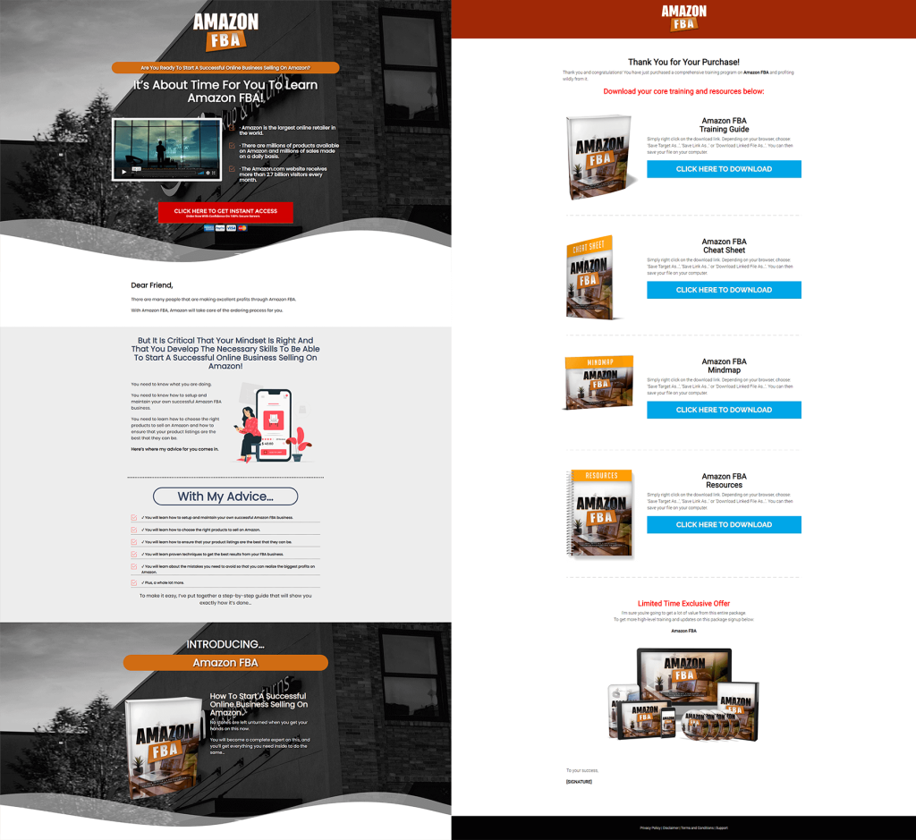 Amazon FBA Sales Page