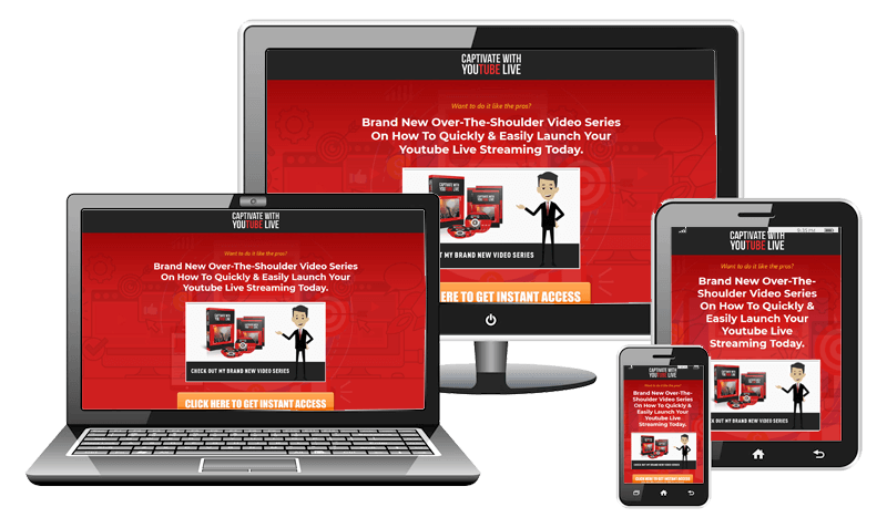 Captivate With Youtube Live Adaptive Mobile Friendly Website