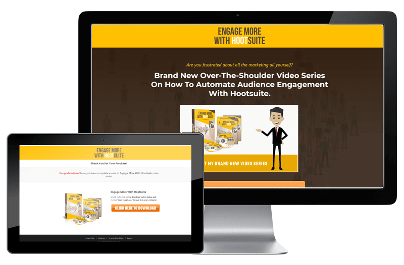 Engage More With Hootsuite Sales Letter Thank You Page