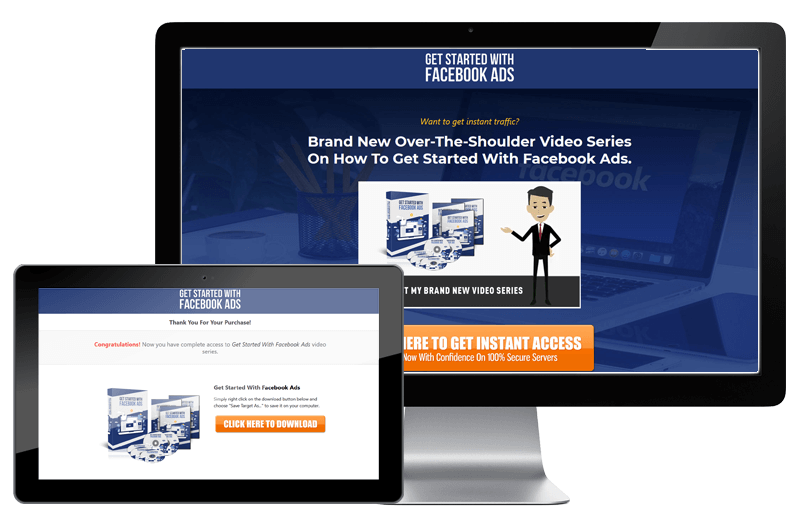 Get Started With Facebook Ads Sales Letter Thank You Page